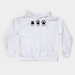 cAT PAPER SCISSORS Kids Hoodie